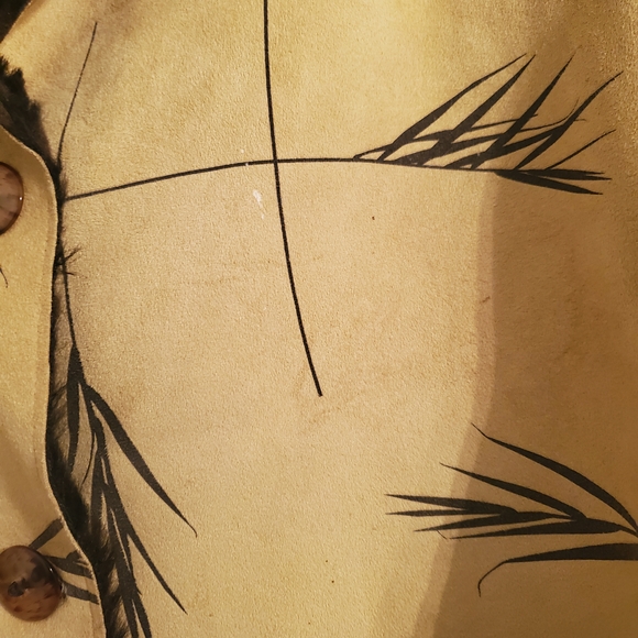 Coldwater Creek Yellow Patterned Blazer - Picture 3 of 8